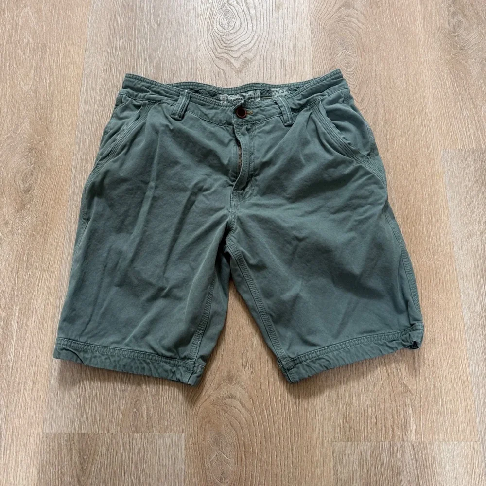 FatFace South Coast Chino Shorts Mens W34 Ocean Green Cotton Utility Casual